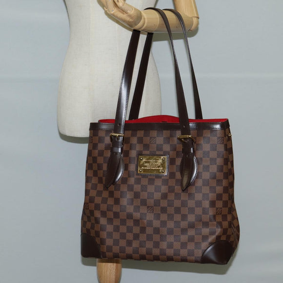 LOUIS VUITTON Damier Ebene Hampstead GM Tote Bag N51203 LV Auth am8539V