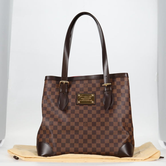 LOUIS VUITTON Damier Ebene Hampstead GM Tote Bag N51203 LV Auth am8539V