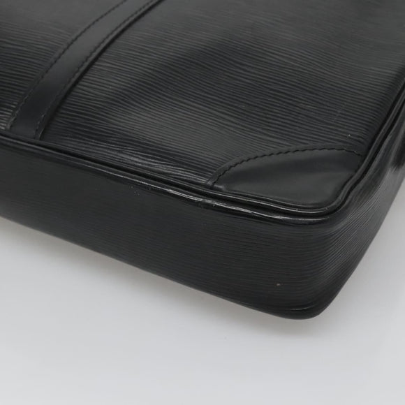LOUIS VUITTON Epi Porte Documents Voyage Business Bag Black M54472 Auth am8544