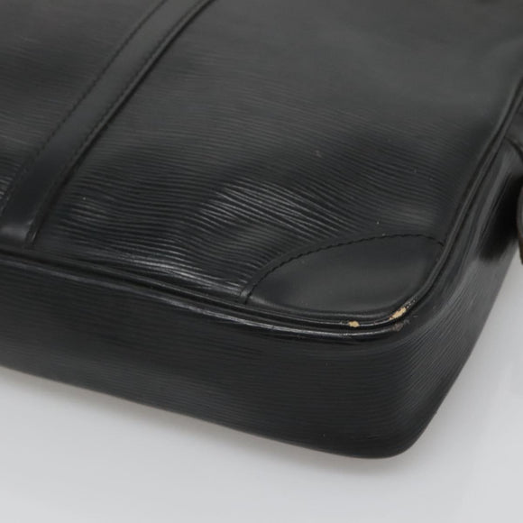 LOUIS VUITTON Epi Porte Documents Voyage Business Bag Black M54472 Auth am8544
