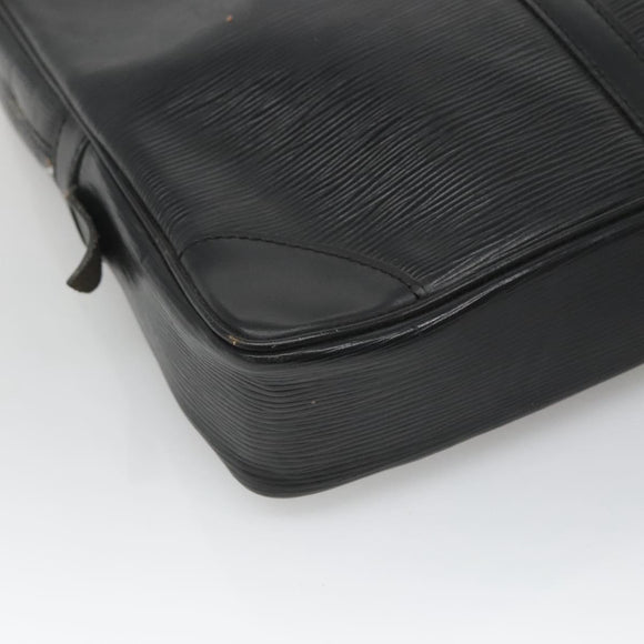 LOUIS VUITTON Epi Porte Documents Voyage Business Bag Black M54472 Auth am8544
