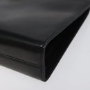 Salvatore Ferragamo Chain Shoulder Bag Leather Black Gold Auth am8545-10