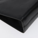 Salvatore Ferragamo Chain Shoulder Bag Leather Black Gold Auth am8545-13