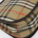 Burberrys Nova Check Shoulder Bag Canvas Beige Gold Auth am8546-16