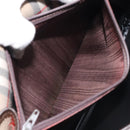 Burberrys Nova Check Shoulder Bag Canvas Beige Gold Auth am8546-12