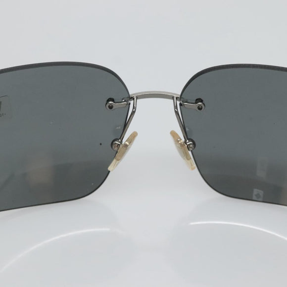 VERSACE Sunglasses metal Silver Auth am8573