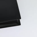 CARTIER Clutch Bag Leather Black Silver Auth am8581-16