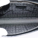 CARTIER Clutch Bag Leather Black Silver Auth am8581-10