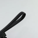 CARTIER Clutch Bag Leather Black Silver Auth am8581-7