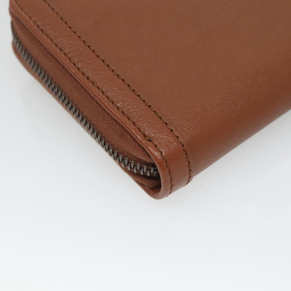 GUCCI Diana Continental Wallet Long Wallet Leather Brown Gold 658634 Auth am8592