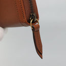 GUCCI Diana Continental Wallet Long Wallet Leather Brown Gold 658634 Auth am8592-12