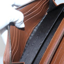 GUCCI Diana Continental Wallet Long Wallet Leather Brown Gold 658634 Auth am8592-15