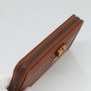 GUCCI Diana Continental Wallet Long Wallet Leather Brown Gold 658634 Auth am8592-6