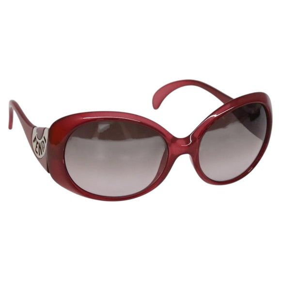 FENDI Sunglasses plastic Red Auth am8594