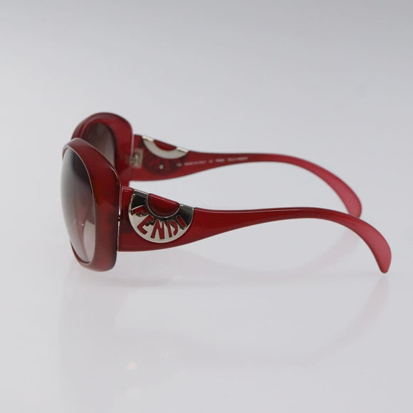 FENDI Sunglasses plastic Red Auth am8594
