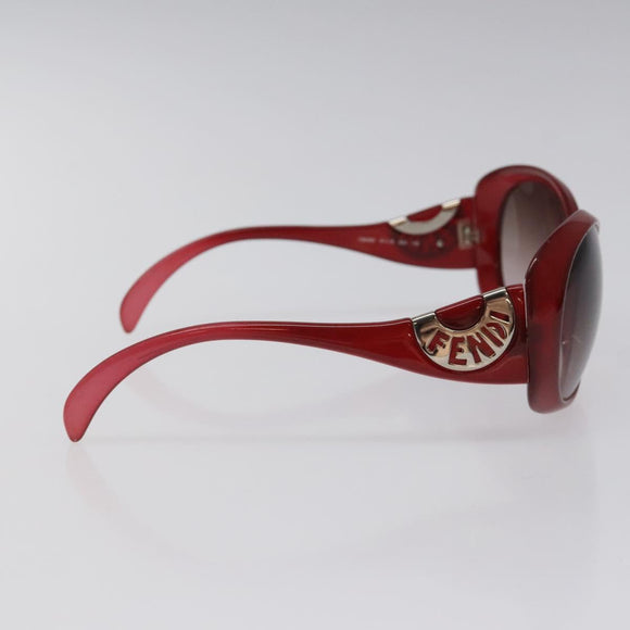 FENDI Sunglasses plastic Red Auth am8594