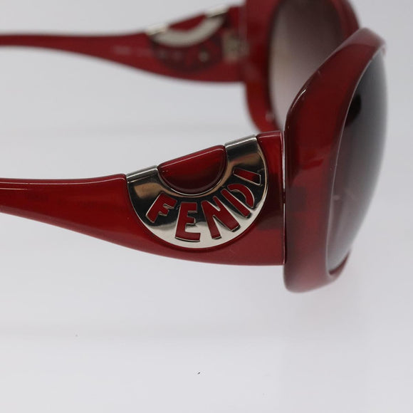 FENDI Sunglasses plastic Red Auth am8594