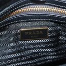 PRADA Hand Bag Nylon 2way Black Gold 1BB797 Auth am8598-19