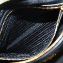 PRADA Hand Bag Nylon 2way Black Gold 1BB797 Auth am8598-24
