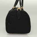 PRADA Hand Bag Nylon 2way Black Gold 1BB797 Auth am8598-4