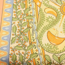 HERMES Carre 90 Scarf ""AXIS MUNDI"" Silk Orange Auth am8605-11