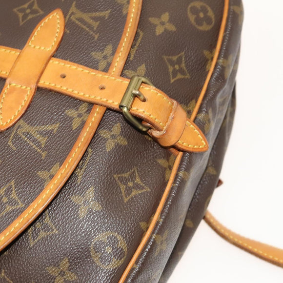 LOUIS VUITTON Monogram Saumur 30 Shoulder Bag M42256 LV Auth am8612