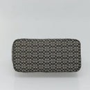 Coach Signature Shoulder Bag Canvas Black Silver Auth am8616-5