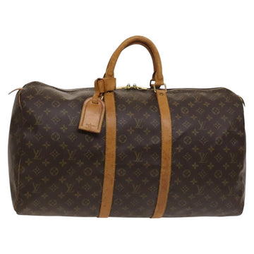LOUIS VUITTON Monogram Keepall 55 Boston Bag M41424 LV Auth am8624