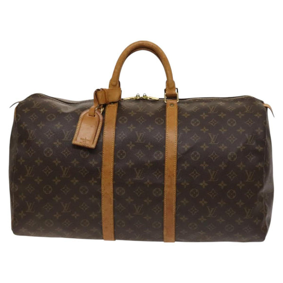 LOUIS VUITTON Monogram Keepall 55 Boston Bag M41424 LV Auth am8624