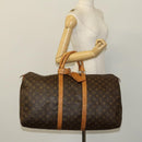 LOUIS VUITTON Monogram Keepall 55 Boston Bag M41424 LV Auth am8624-22