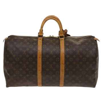 LOUIS VUITTON Monogram Keepall 55 Boston Bag M41424 LV Auth am8624 - 0