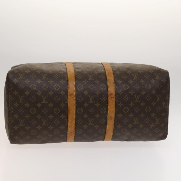 LOUIS VUITTON Monogram Keepall 55 Boston Bag M41424 LV Auth am8624