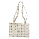 MCM Logogram Vicetos Tote Bag PVC Leather White Auth am8628-2