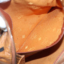 MCM Logogram Vicetos Boston Bag PVC Leather Brown Gold Auth am8629-20