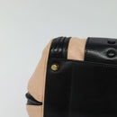 Chloe Little Alice Hand Bag Leather 2way Pink Black Auth am8634-10