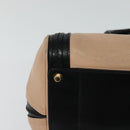 Chloe Little Alice Hand Bag Leather 2way Pink Black Auth am8634-12