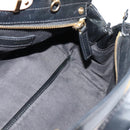 Chloe Little Alice Hand Bag Leather 2way Pink Black Auth am8634-16