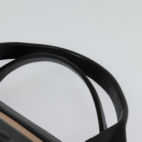 Chloe Little Alice Hand Bag Leather 2way Pink Black Auth am8634