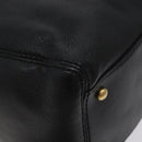 CHANEL COCO Mark Chain Shoulder Bag Leather Black Gold CC Auth am8635V-14