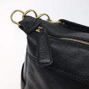 CHANEL COCO Mark Chain Shoulder Bag Leather Black Gold CC Auth am8635V-10