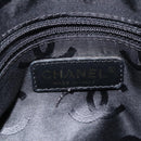 CHANEL COCO Mark Chain Shoulder Bag Leather Black Gold CC Auth am8635V-17