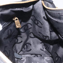 CHANEL COCO Mark Chain Shoulder Bag Leather Black Gold CC Auth am8635V-19