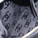 CHANEL COCO Mark Chain Shoulder Bag Leather Black Gold CC Auth am8635V-20