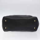 CHANEL COCO Mark Chain Shoulder Bag Leather Black Gold CC Auth am8635V-5