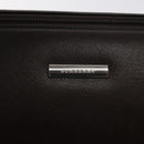 BURBERRY Hand Bag Leather Silver Brown Auth am8636-14