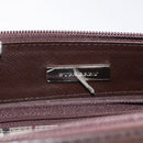 BURBERRY Hand Bag Leather Silver Brown Auth am8636-16