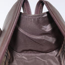 BURBERRY Hand Bag Leather Silver Brown Auth am8636-18