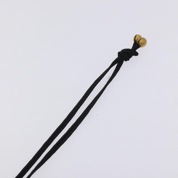 Baccarat Heart Necklace Crystal glass Black Auth am8639