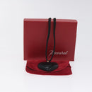 Baccarat Heart Necklace Crystal glass Black Auth am8639-12