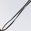 Baccarat Heart Necklace Crystal glass Black Auth am8639-9